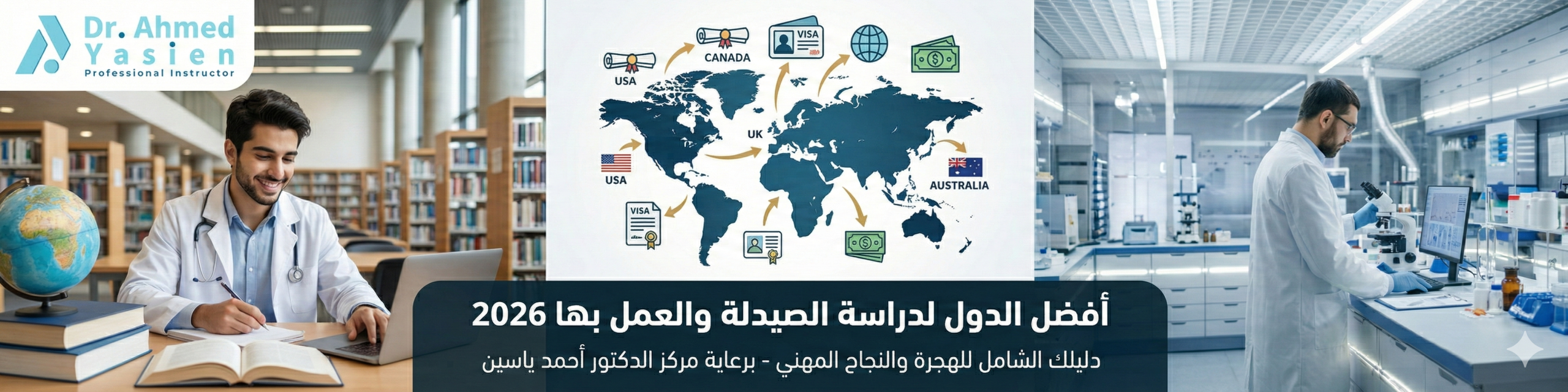 أفضل الدول لدراسة الصيدلة والعمل بها 2026: دليل شامل