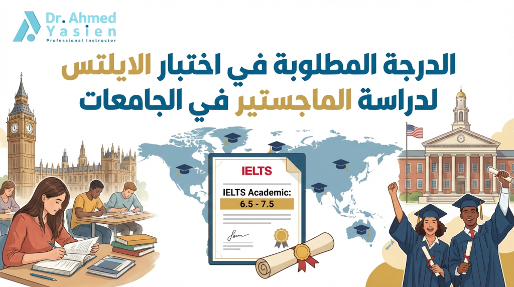 الدرجة المطلوبة في اختبار الايلتس لدراسة الماجستير في الجامعات