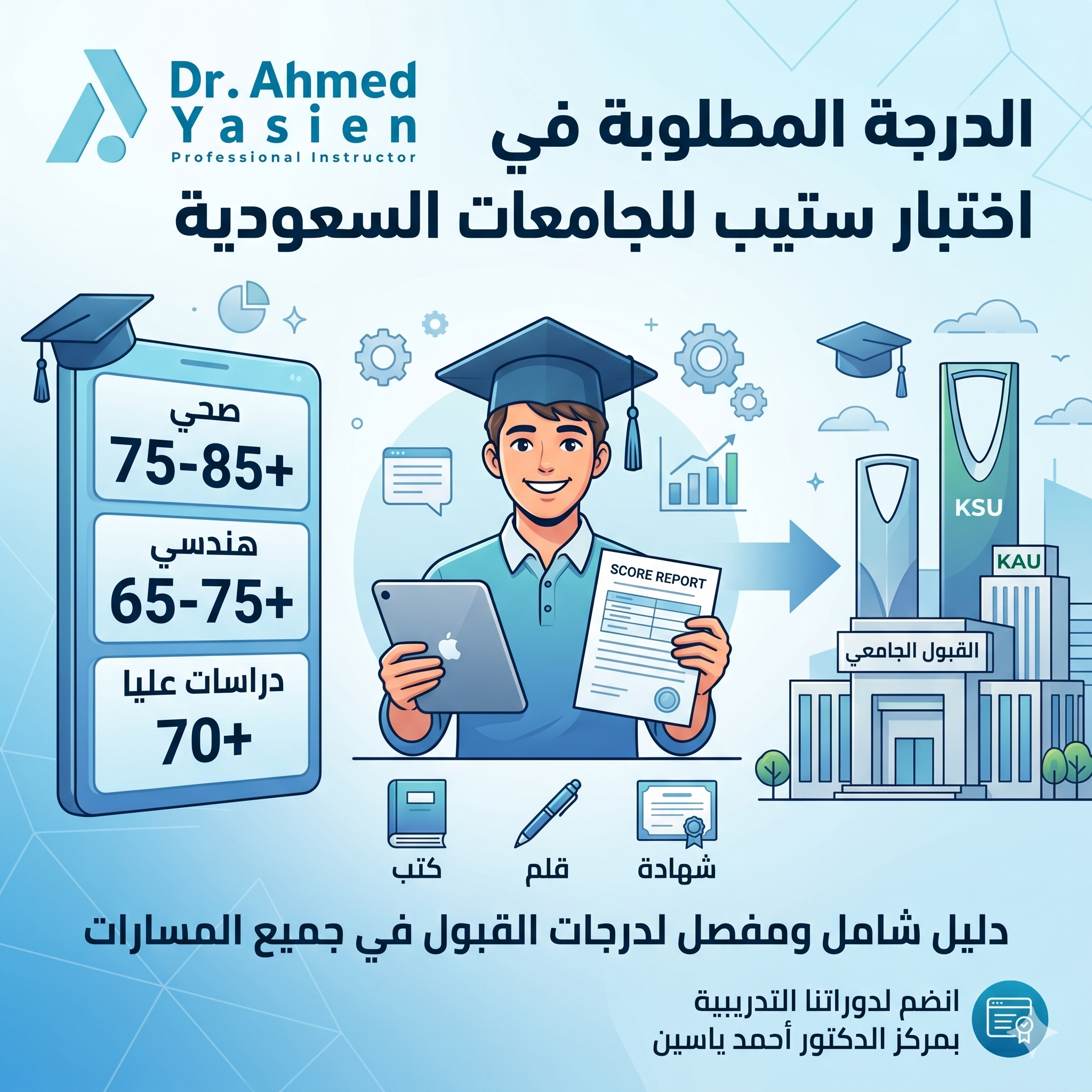 الدرجة المطلوبة في اختبار ستيب للجامعات السعودية